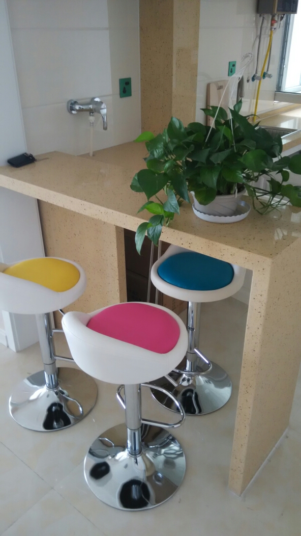 简约硬皮吧台椅子 升降高脚酒吧椅柜台巴凳转椅A5B