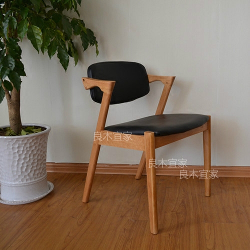 实木餐椅北欧简约宜家 酒店日式家用餐椅 休闲椅咖啡椅 电脑椅