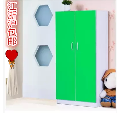特价简易宜家大衣柜板式儿童衣柜实木质衣柜三门四门组装衣柜衣橱