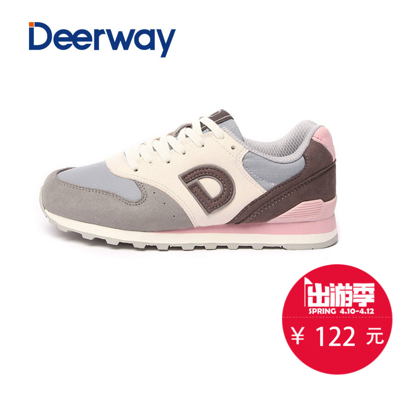 【预售】德尔惠女鞋运动鞋女春夏跑步鞋透气复古慢跑鞋休闲旅游鞋