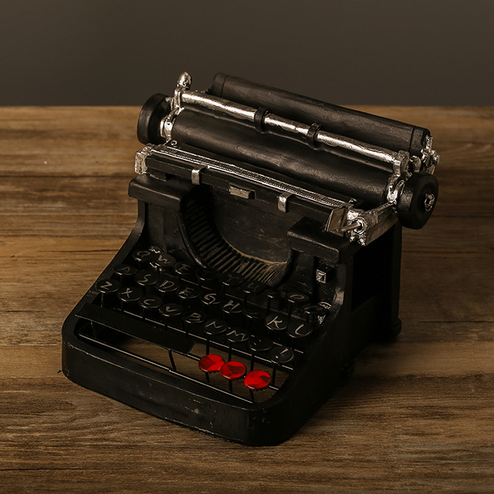 复古欧式打字机模型酒吧酒柜客厅家居装饰工艺品摆件橱窗jrs视频直播_JRS体育直播_jrs直播是什么意思道具