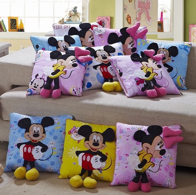 包邮特价全棉卡通抱枕被子两用靠垫办公jrs视频直播_JRS体育直播_jrs直播是什么意思空调被汽车靠枕被