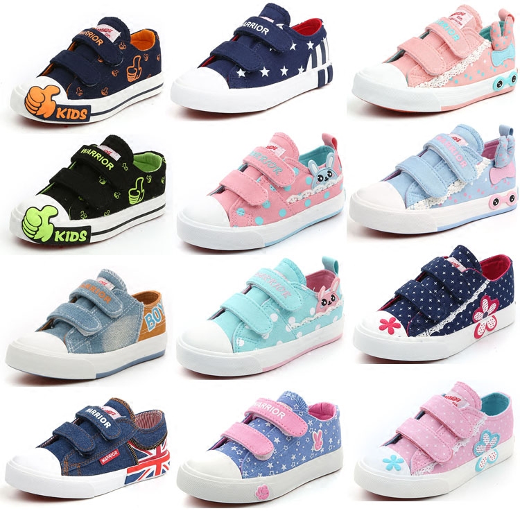 回力儿童帆布鞋男女童鞋布鞋韩版潮防滑板鞋球鞋魔术贴2016新款潮
