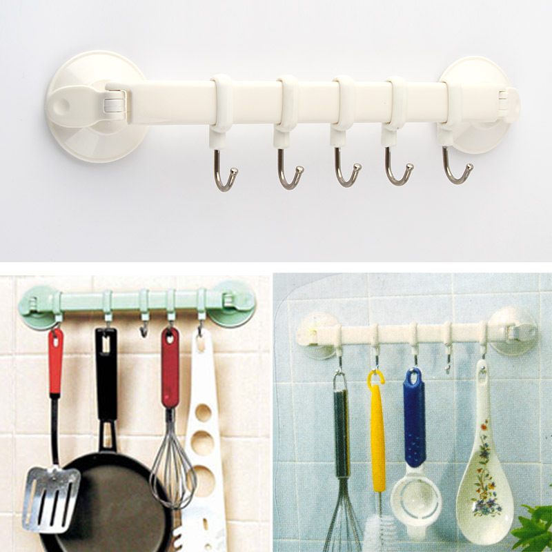 紫紫 振兴五头吸盘挂钩 活动式强力吸盘 安装方便 使用方1A01