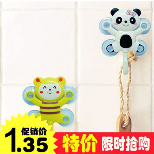 可爱卡通强力吸盘式毛巾挂钩jrs视频直播_JRS体育直播_jrs直播是什么意思卫生间浴室厨房墙壁承重无痕粘钩