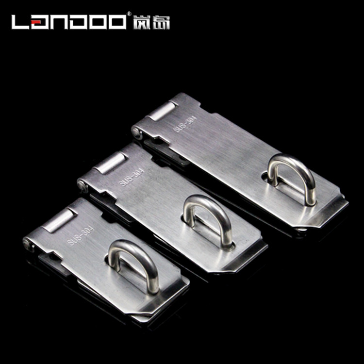 岚岛 挂锁锁扣304不锈钢锁牌/不锈钢锁扣/挂锁搭扣3寸4寸5寸 包邮