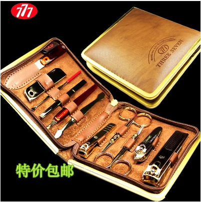包邮韩国777指甲刀套装正品 韩国镀金指甲剪套装指甲钳 修甲套装