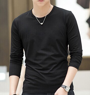 男士圆领 拉丁舞摩登舞广场舞舞蹈练功服上衣长袖 成人新款舞衣