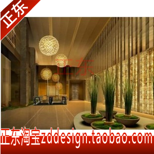 CSL-上海浦东文华东方酒店公共区样板房CAD施工图照片效果图3.72G