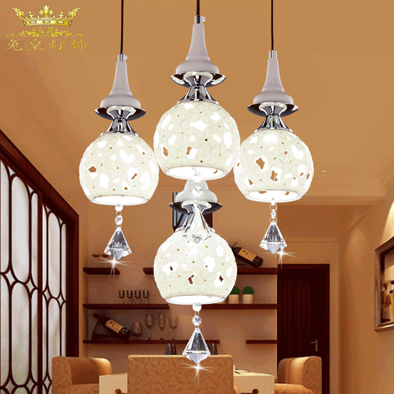 兔皇 现代简约餐吊灯三头时尚jrs视频直播_JRS体育直播_jrs直播是什么意思四头led水晶餐厅灯陶瓷饭厅灯饰