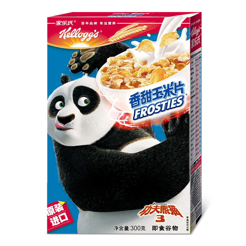 家乐氏香甜玉米片300g 即食全谷粗粮儿童营养早餐麦片