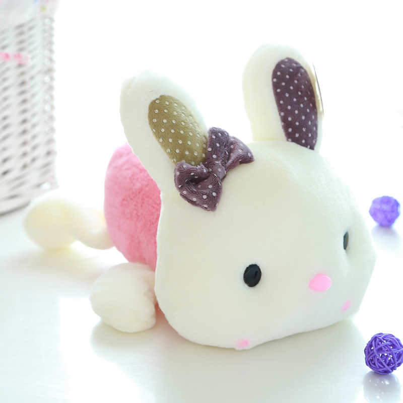 可爱小兔子公仔汽车载布娃娃摆件趴趴兔玩偶毛绒玩具 趴趴兔抱枕