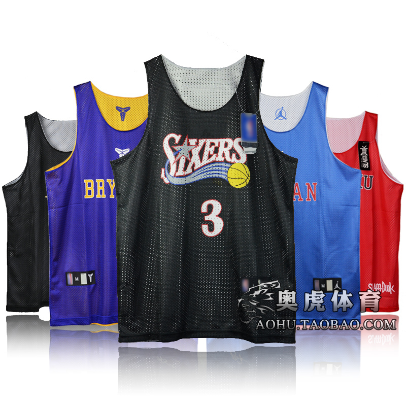 特价!NB.A训练服 科比球衣 艾佛森热.火篮球服背心杜兰特乔丹队服