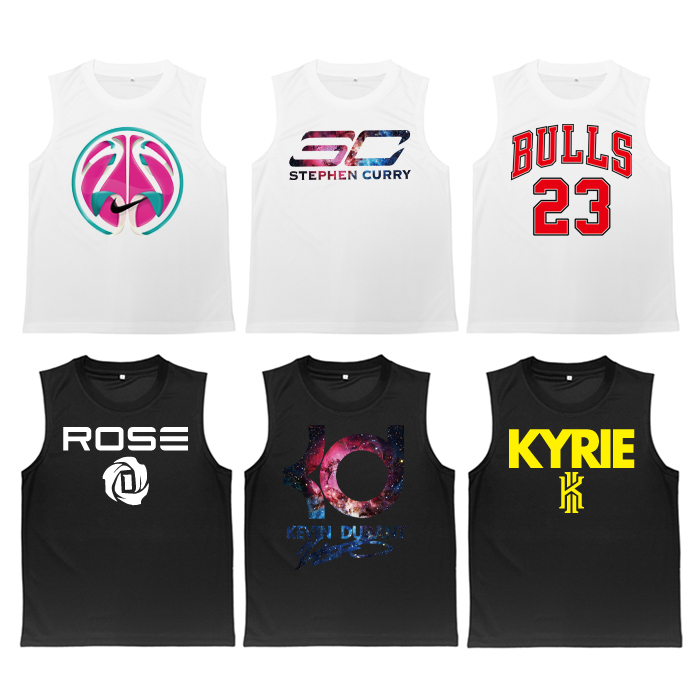 篮球训练背心宽肩涤纶网眼运动投篮欧文杜兰特库里公牛aj23号乔丹