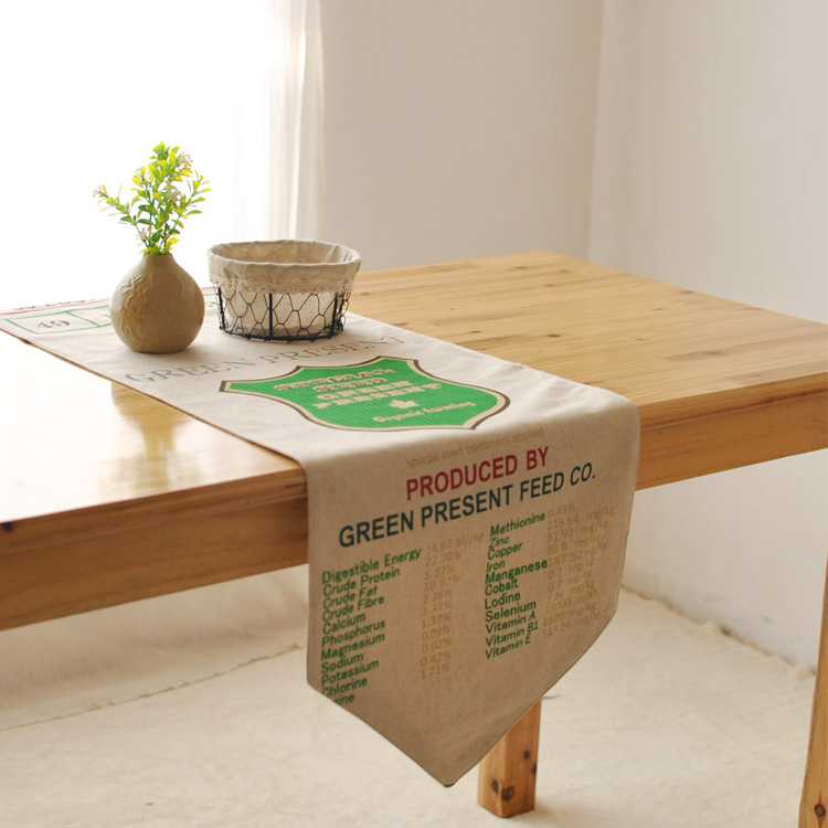 美式乡村桌旗 外贸茶几桌旗 卧室桌垫 地中海棉麻桌旗 桌布 餐垫