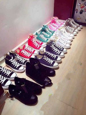 匡威帆布鞋正品经典款男鞋女鞋情侣休闲板鞋高帮低帮灰色黄色绿色