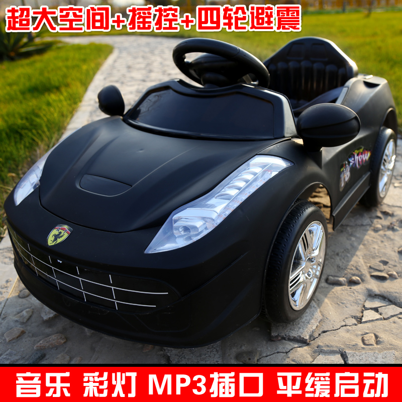 儿童电动车保时捷四轮双驱遥控可坐人1-2-3岁宝宝玩具汽车