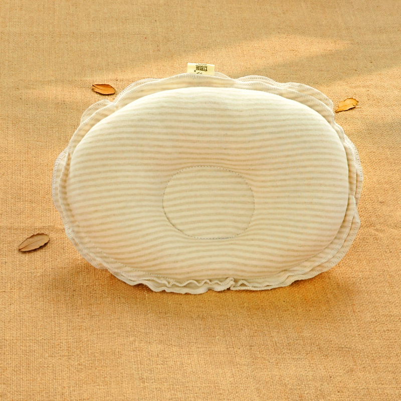 新生儿彩棉定型枕 初生婴儿防偏头枕头 母婴用品 儿童枕头^BG25