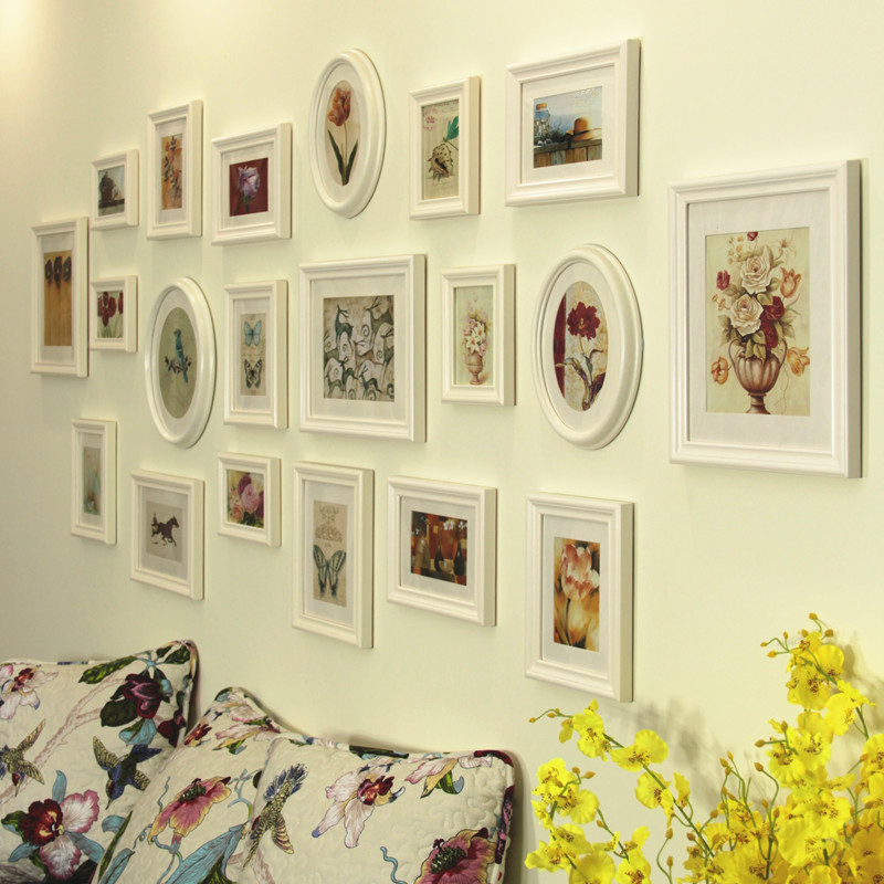 奇美欧式照片墙 相框墙 相框挂墙壁装饰客厅jrs视频直播_JRS体育直播_jrs直播是什么意思组合实木大相片墙