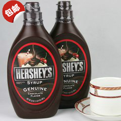 好时黑巧克力酱进口拉花diy做咖啡甜品烘焙原料蛋糕装饰680g原装