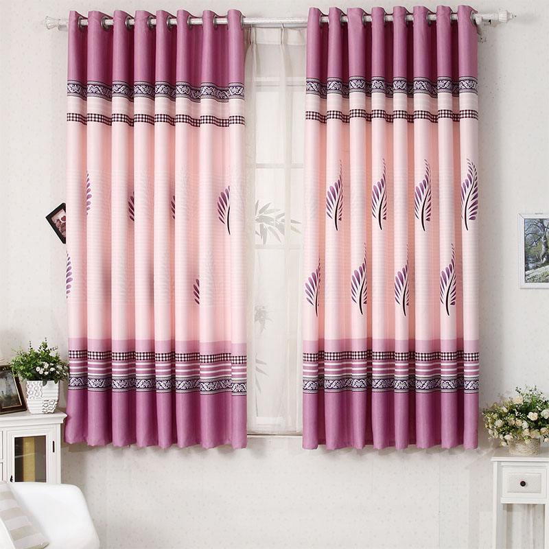 简约现代多款加厚遮光窗帘成品卧室短帘 小窗户短窗帘布飘窗半帘