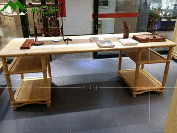 明清中式实木家具免漆老榆木办公桌书桌椅电脑桌椅写字台厂家直销
