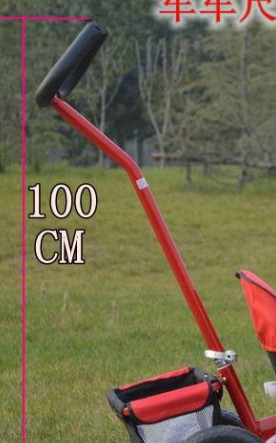 儿童三轮车推把车童车配件