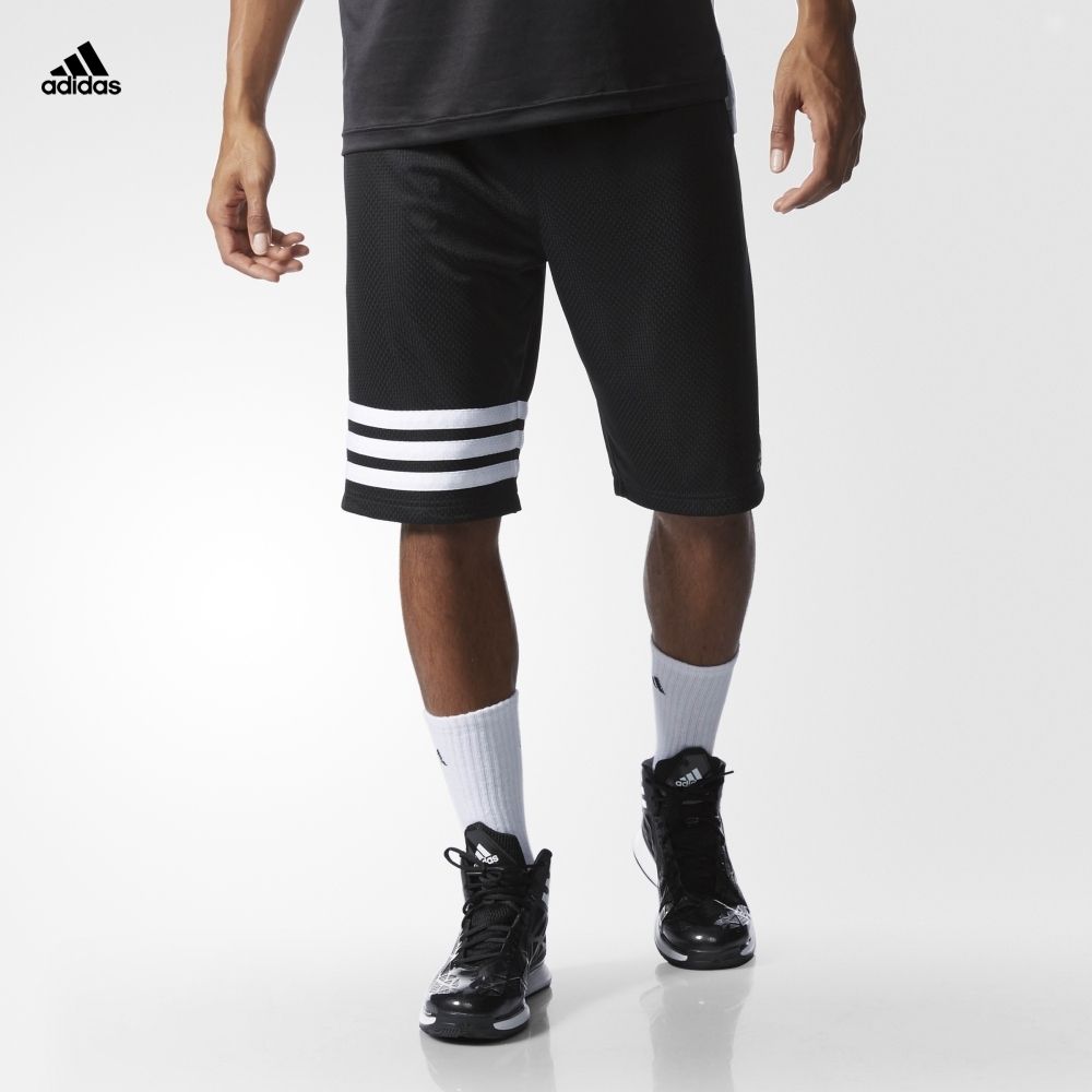 adidas 阿迪达斯 篮球 男子 篮球短裤 黑 AO2409