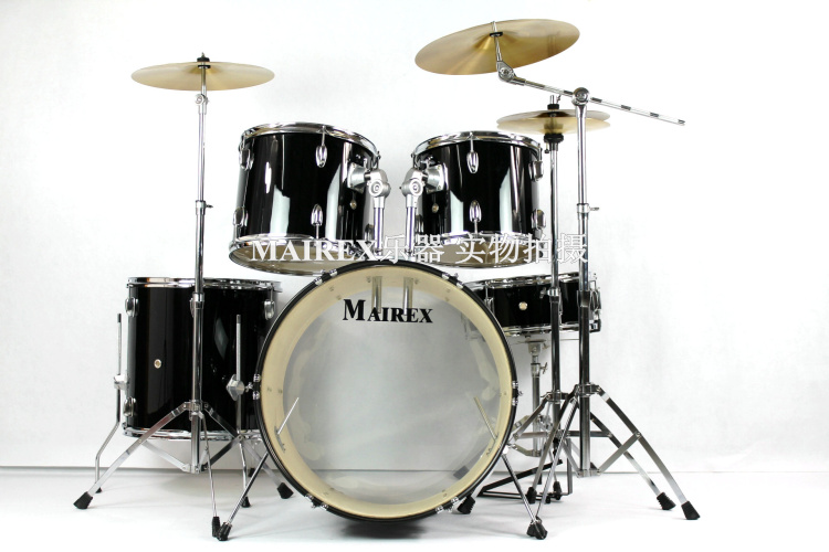MAIREX 成人架子鼓 爵士鼓 5鼓3镲 透明双层油鼓皮 送超值大礼