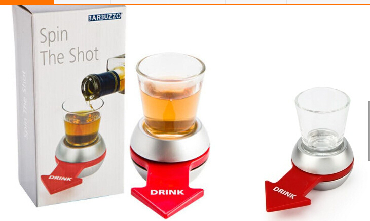 spin the shot 喝酒转盘玩具 酒吧喝酒娱乐用品 喝酒助兴玩具