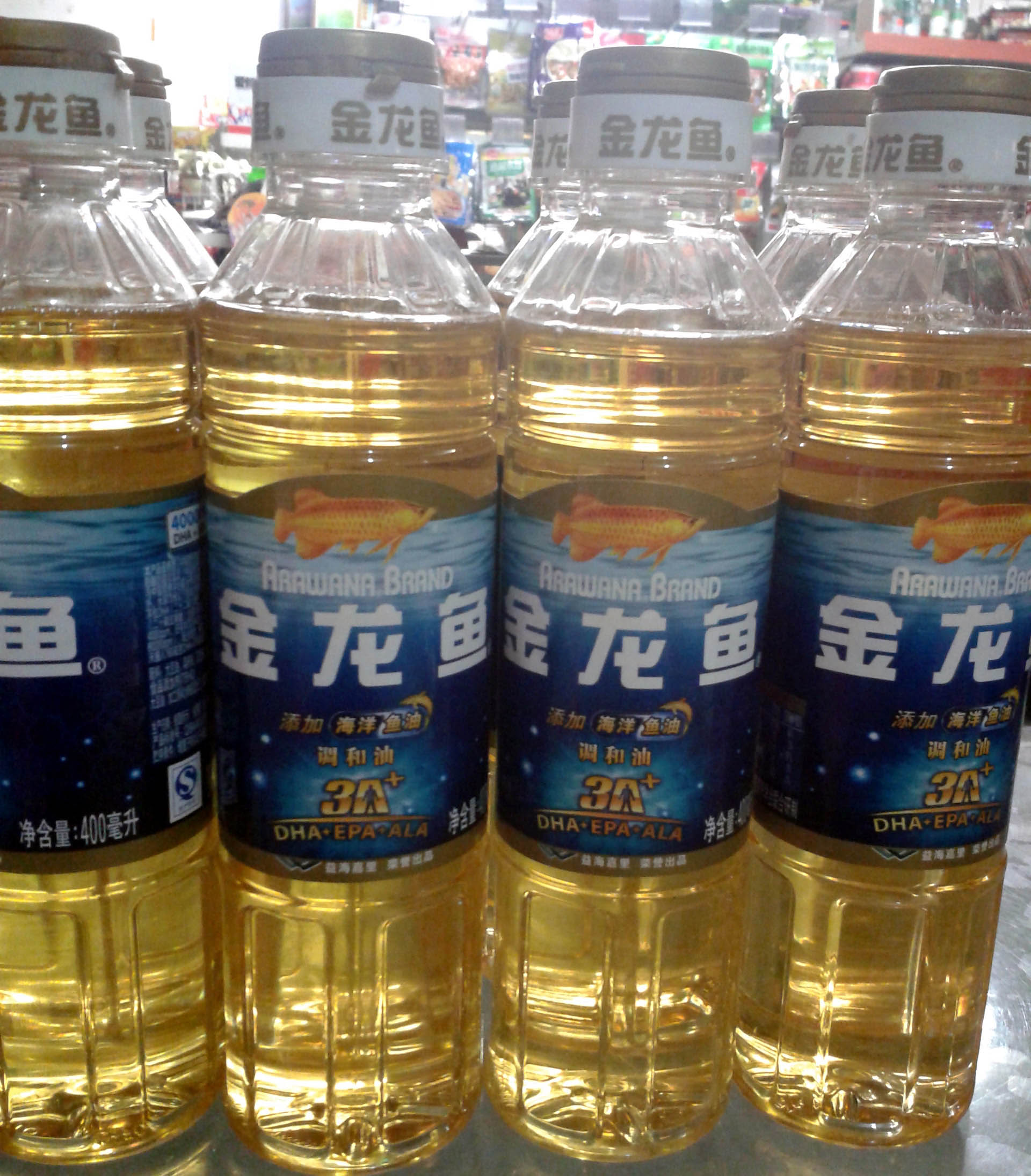 金龙鱼小油海洋鱼油调和油400ml江浙沪皖整箱包邮不带赠品字样