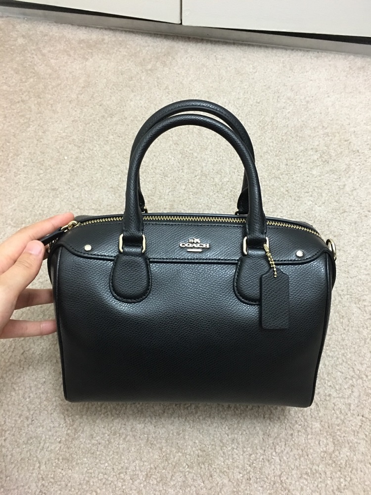 Coach美国代购F36672大小号真皮波士顿包单肩斜挎手提包女包包邮