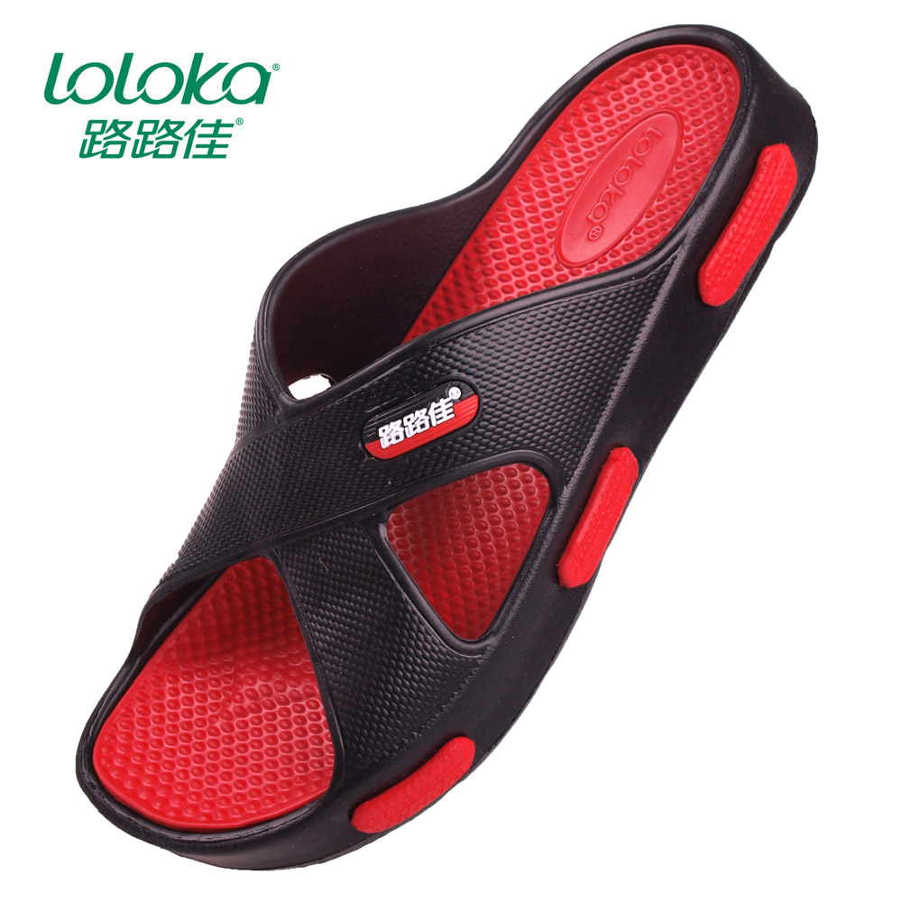 路路佳家居拖鞋防滑地板浴室拖鞋夏季男拖居家拖鞋情侣沙滩凉拖鞋