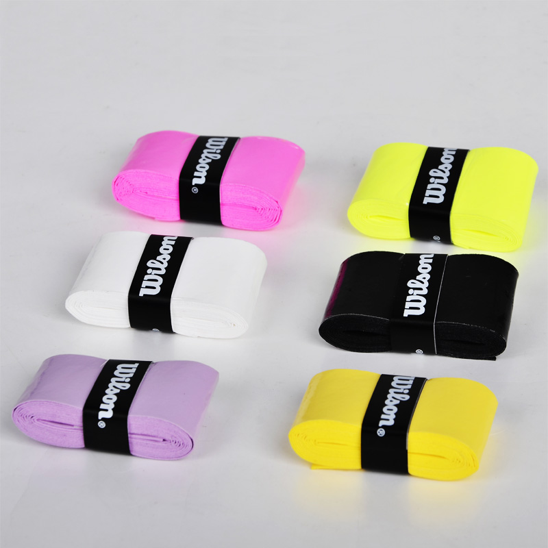 吸汗带包邮威尔胜正品wilson网球拍羽毛球拍亮面粘性防滑手胶特价