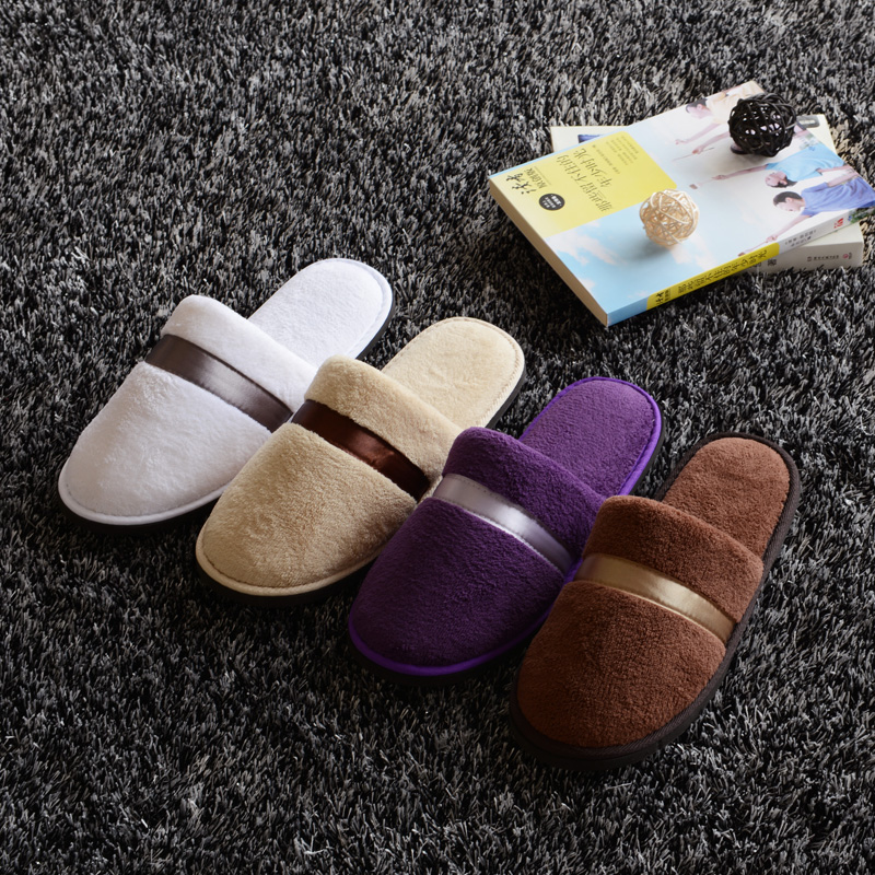酒店宾馆专用拖鞋珊瑚绒加厚防滑居家待客
