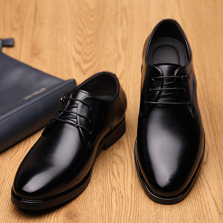 男士2016新款正装尖头皮鞋系带真皮英伦正品商务休闲鞋男单鞋婚鞋