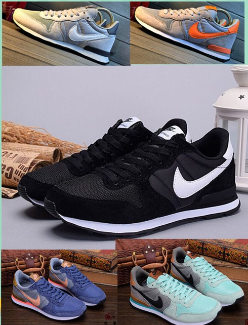 春夏正品耐克男鞋网面运动鞋华夫复古黑白女鞋休闲透气情侣跑步鞋
