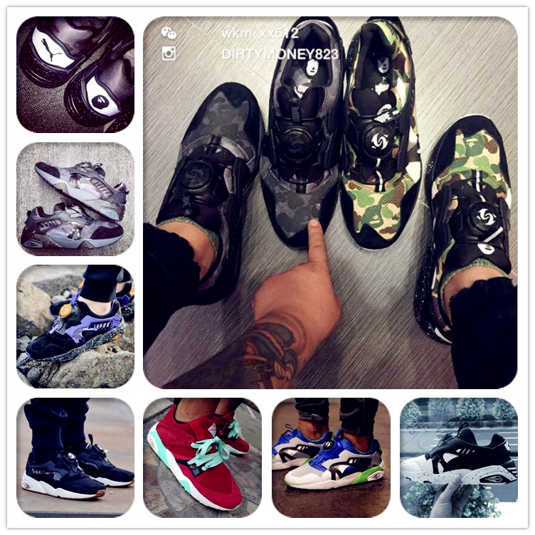 余文乐bape猿人迷彩 潮牌clot鞋飞碟转盘陈冠希潮ape跑步鞋男女鞋