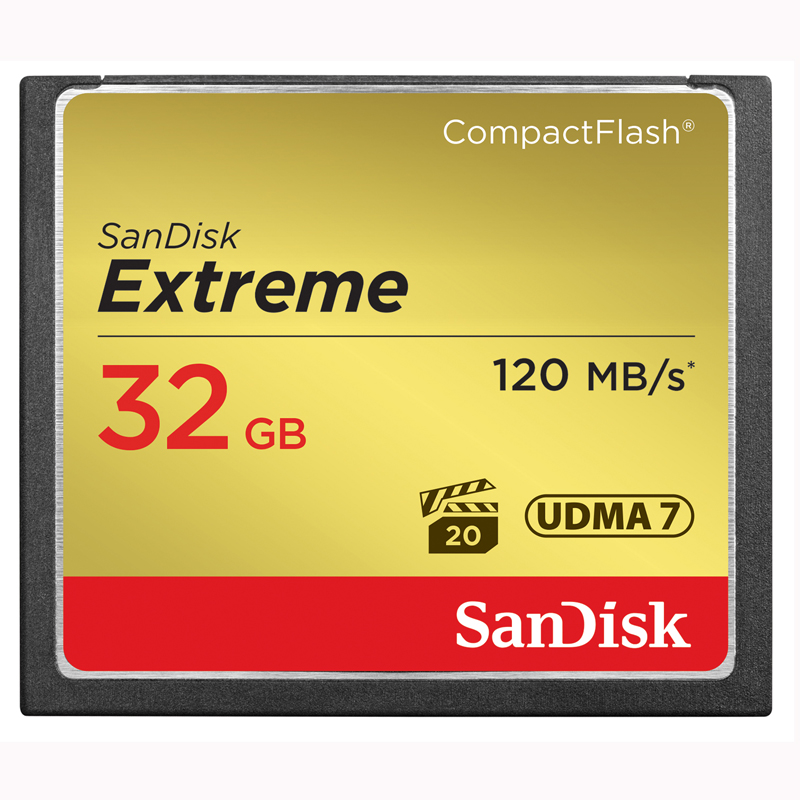 闪迪CF卡32G 800X 120M/S高速 尼康佳能单反相机内存卡存储卡包邮