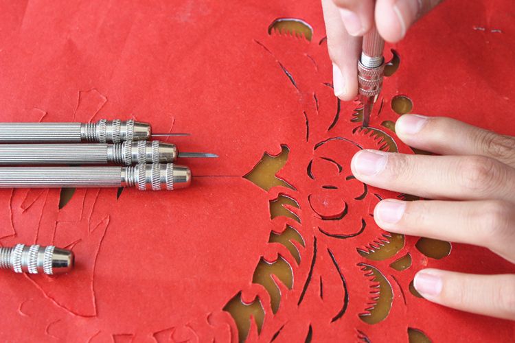 刻刀蔚县川北特色纯手工雕刻刀专业剪纸工具套装配双头刀柄包邮