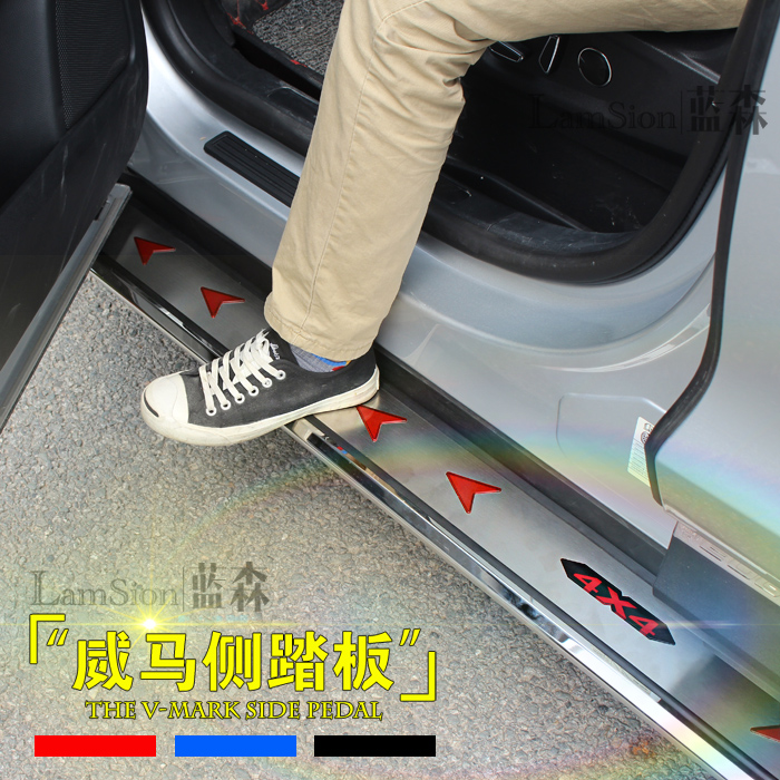 rav4现代IX35全新胜达IX25智跑S7新途胜踏板改装专用侧脚踏板15款