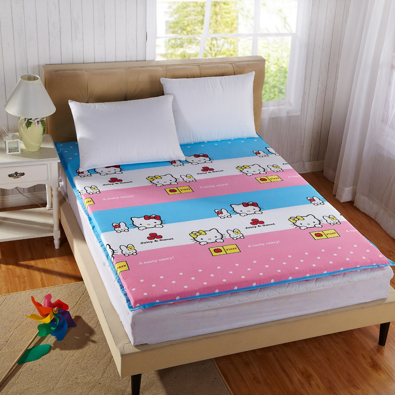 加厚榻榻米床垫学生宿舍垫被单人双人1.5/1.8/1.2m床褥可拆洗