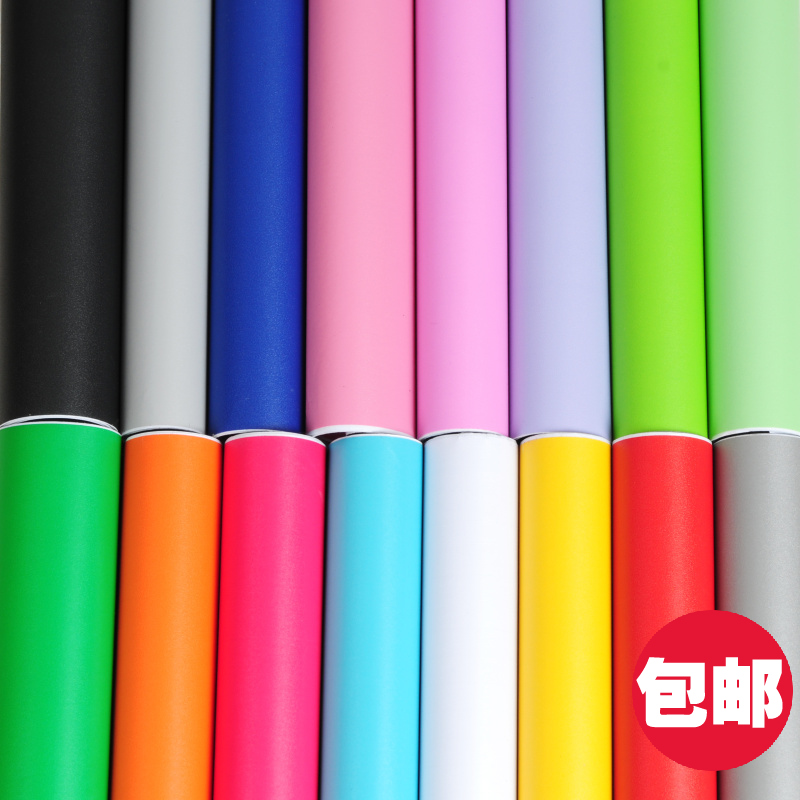 PVC壁纸自粘墙纸自粘 防水纯色加厚卧室客厅欧式温馨儿童房即时贴