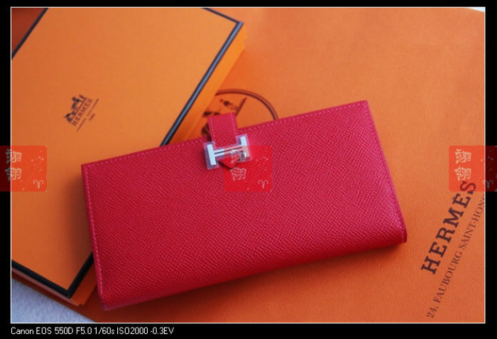 翊翎HERMES代购 HERMES经典H扣长款钱包皮夹 色号：Q5 国内现货