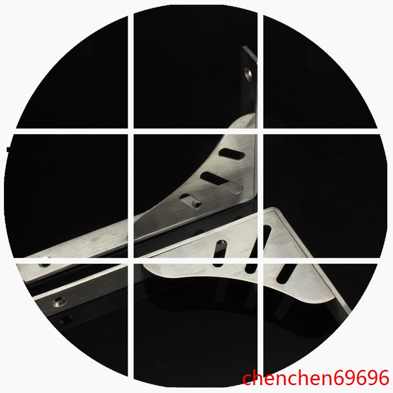 墙壁加厚不锈钢三角支架九比架隔板托架置物架墙上书架承重支撑架