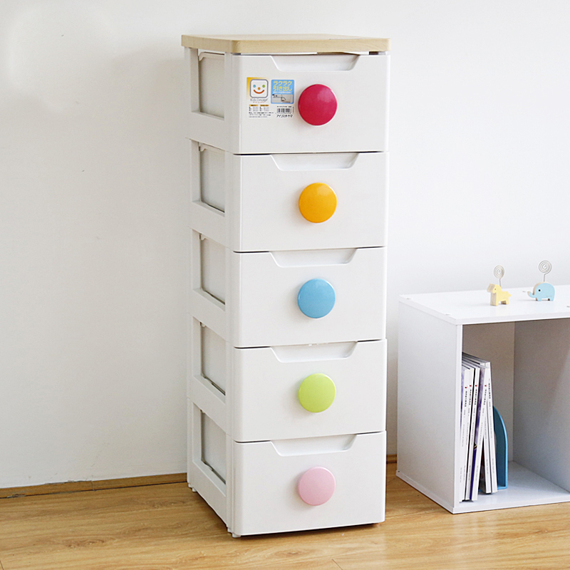 爱丽思IRIS塑料儿童玩具窄柜抽屉式整理储物收纳柜子HG325爱丽丝