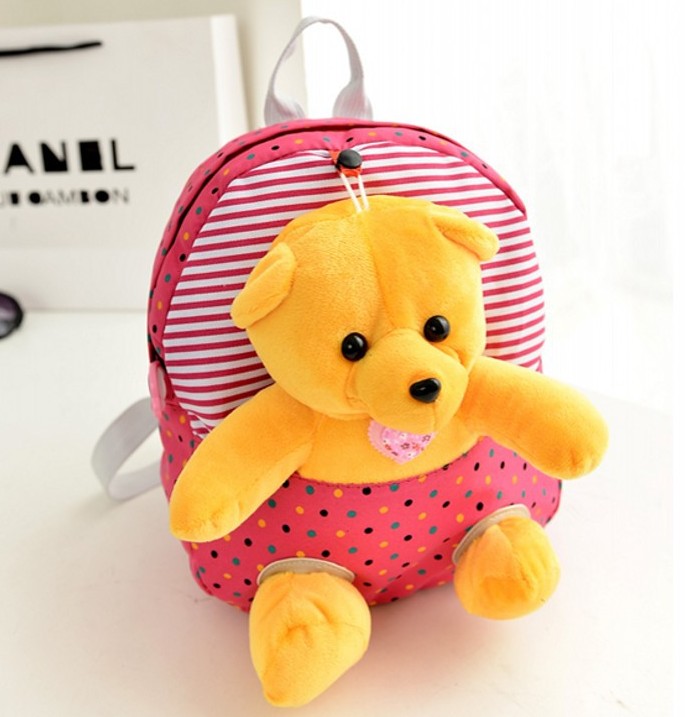 儿童韩版毛绒公仔卡通幼儿园男女生潮宝宝可爱韩国双肩背包包 书