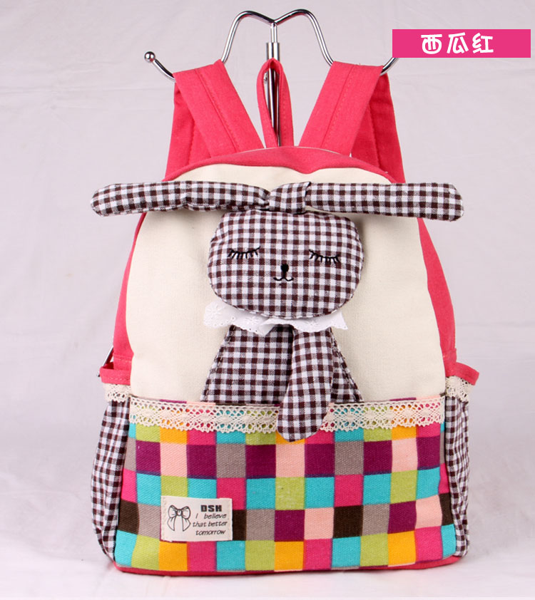 新款书包韩版双肩幼儿园宝宝可爱韩国卡通包包男女儿童帆布背包潮
