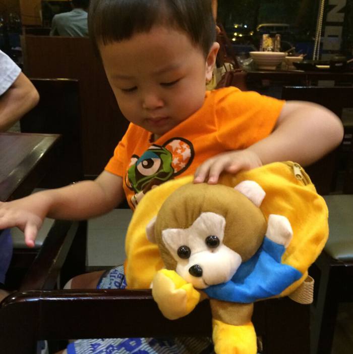 韩版毛绒公仔卡通儿童书包幼儿园男女生潮宝宝可爱韩国双肩背包包