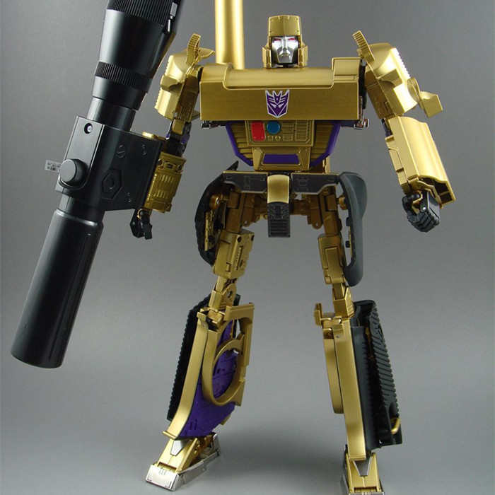 变形金刚日版MP05威震天 MP05G MP-05G 金色版威震天可变成抢再版